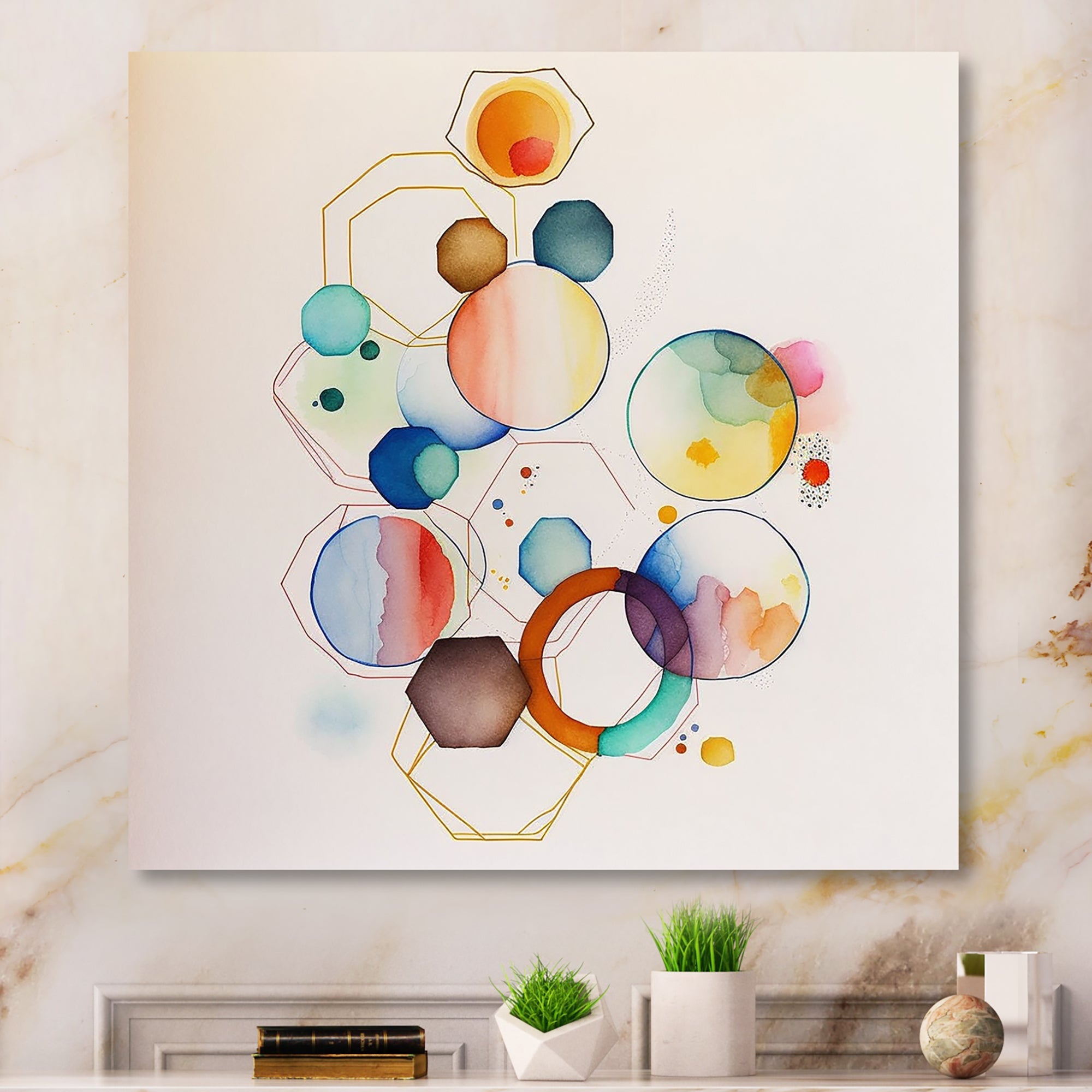 Multi-Color Circular Abstract II