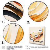 Burnt Orange Waves Abstract IV