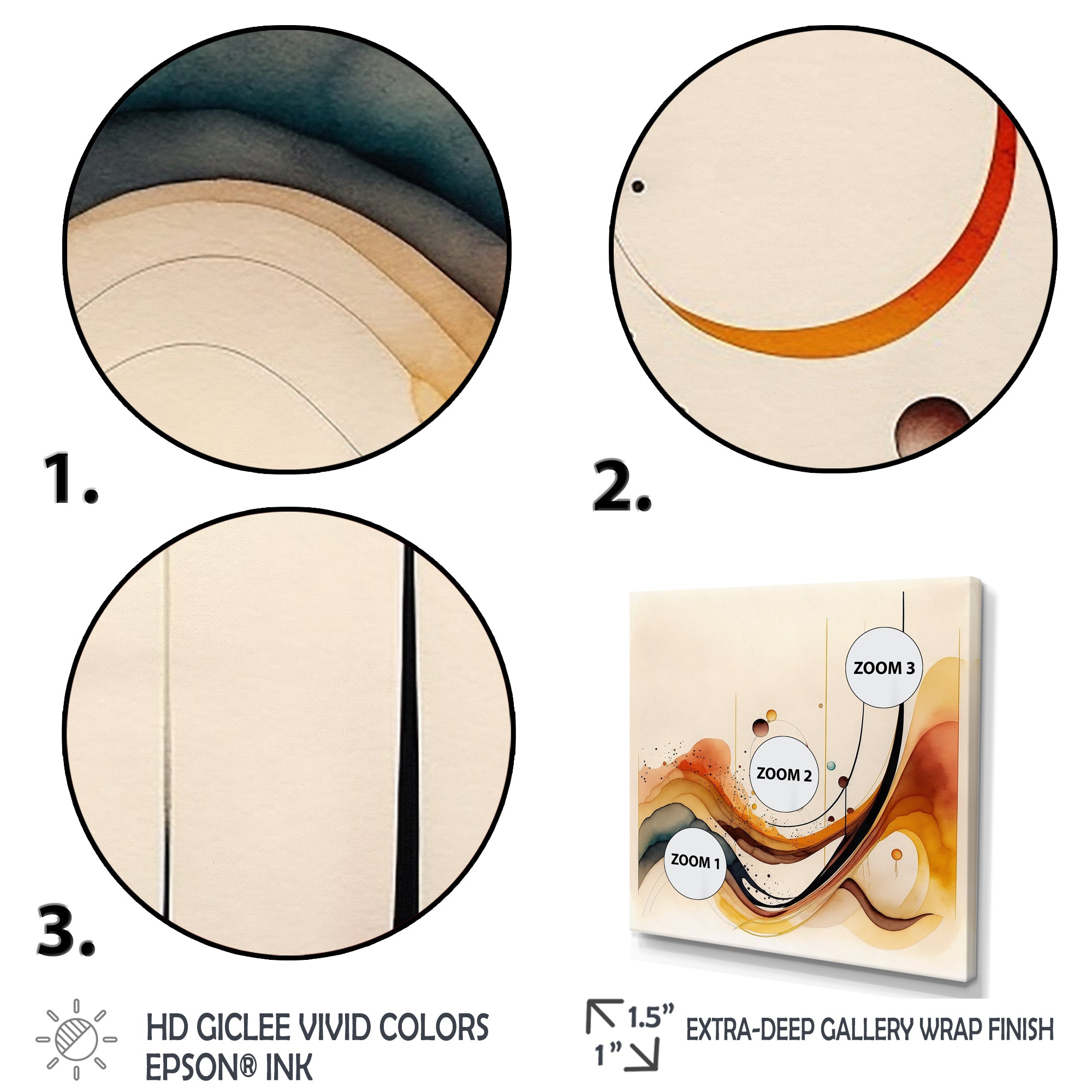 Burnt Orange Waves Abstract V