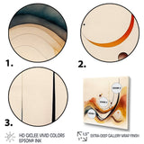 Burnt Orange Waves Abstract V