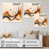 Burnt Orange Waves Abstract V