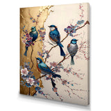 Multicolor Birds On Plum Blossoms Tree II