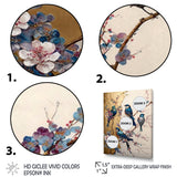 Multicolor Birds On Plum Blossoms Tree II