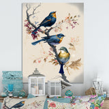 Multicolor Birds On Plum Blossoms Tree XV