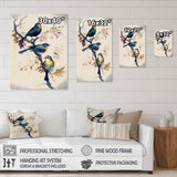 Multicolor Birds On Plum Blossoms Tree XV