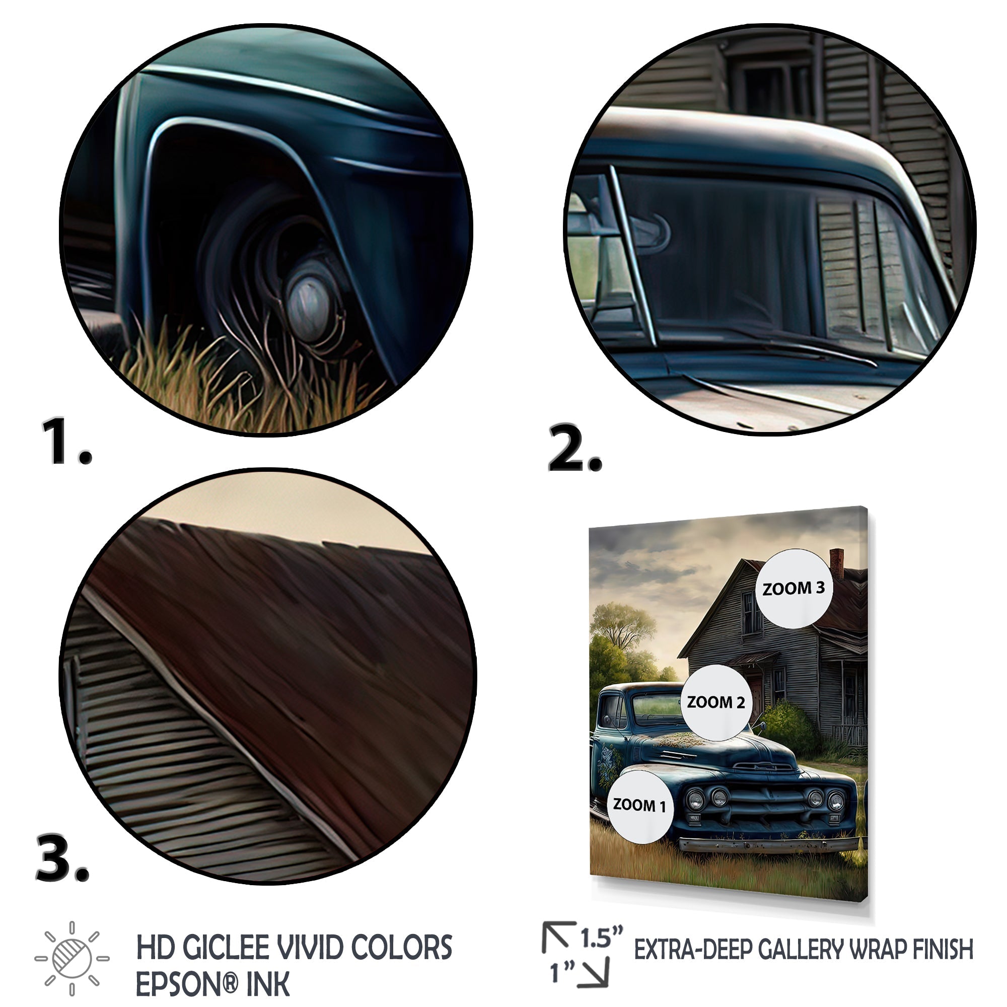 Old American Truck In Barn I