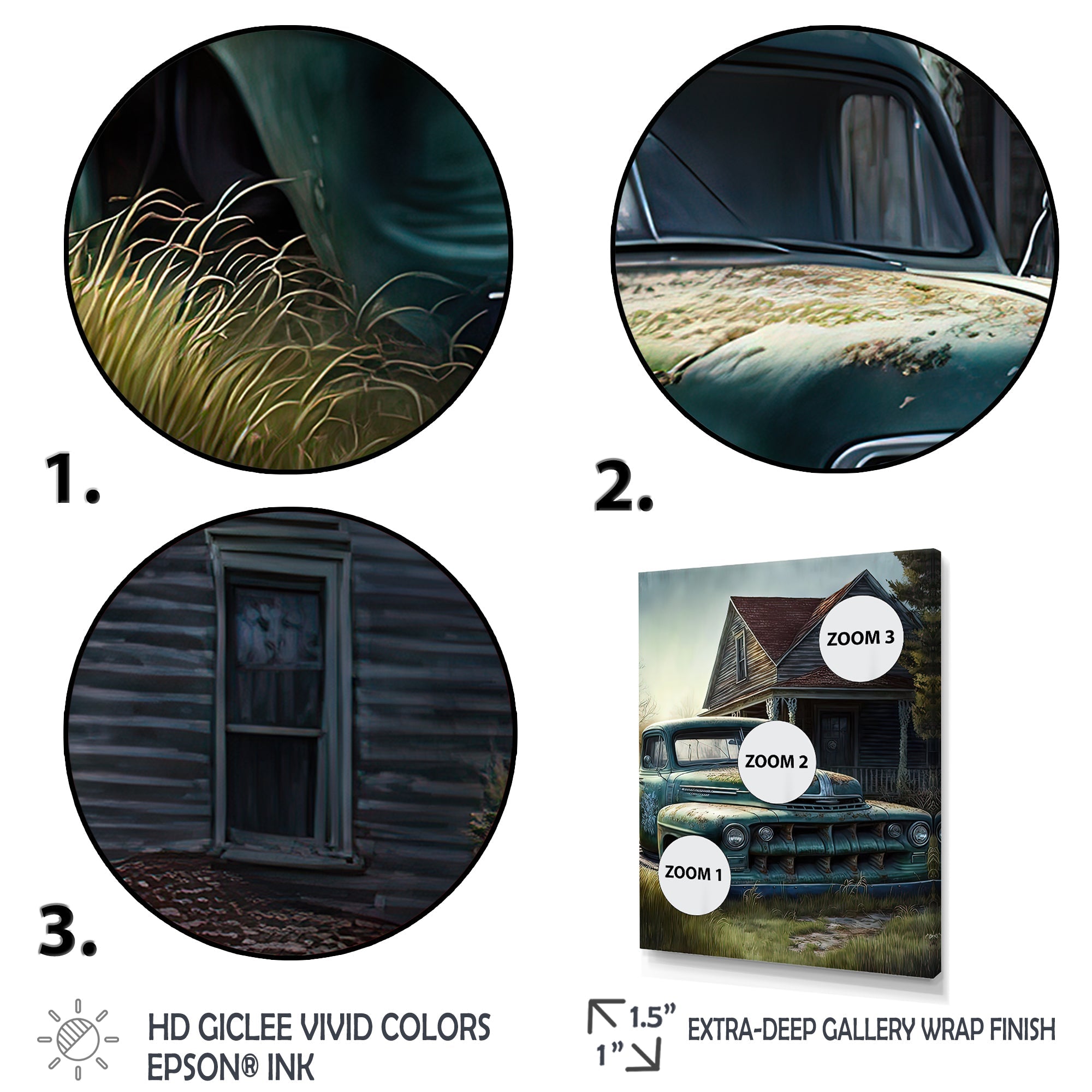 Old American Truck In Barn II