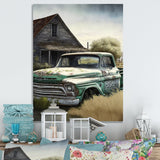 Old American Truck In Barn III