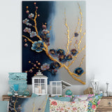 Blue Cherry Blossom Branch II