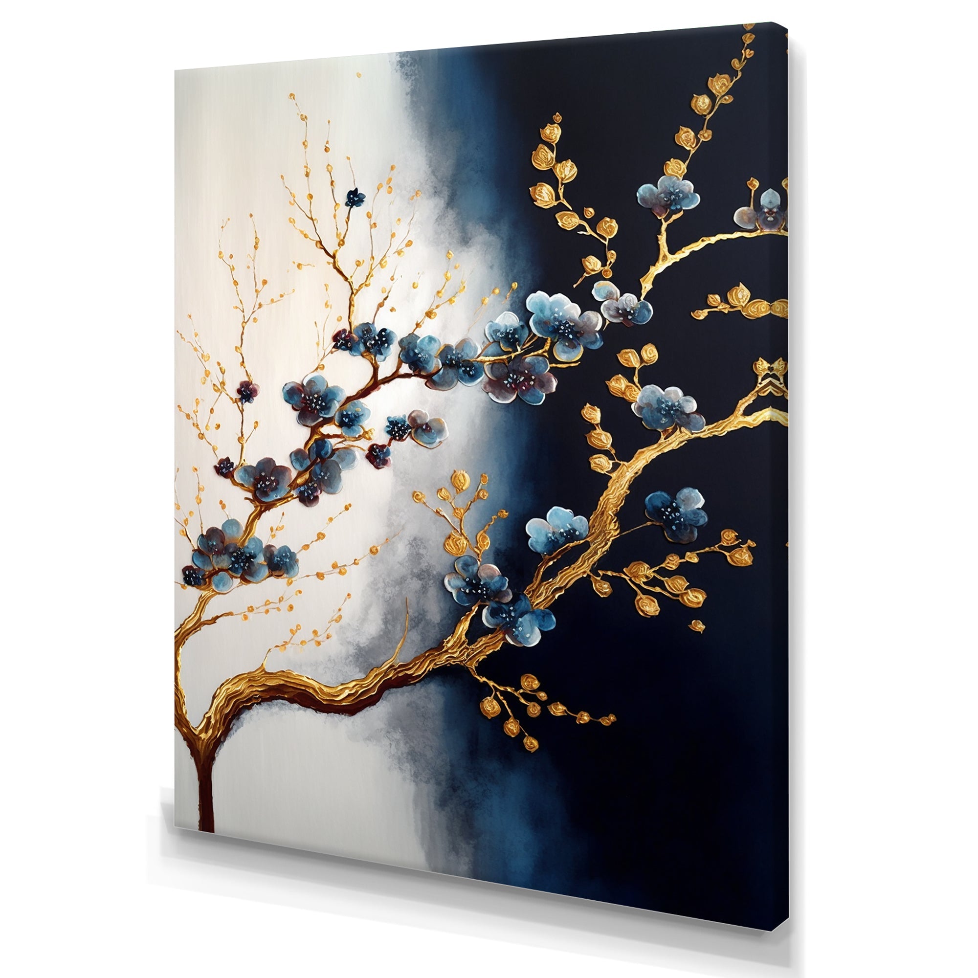 Blue Cherry Blossom Branch VI