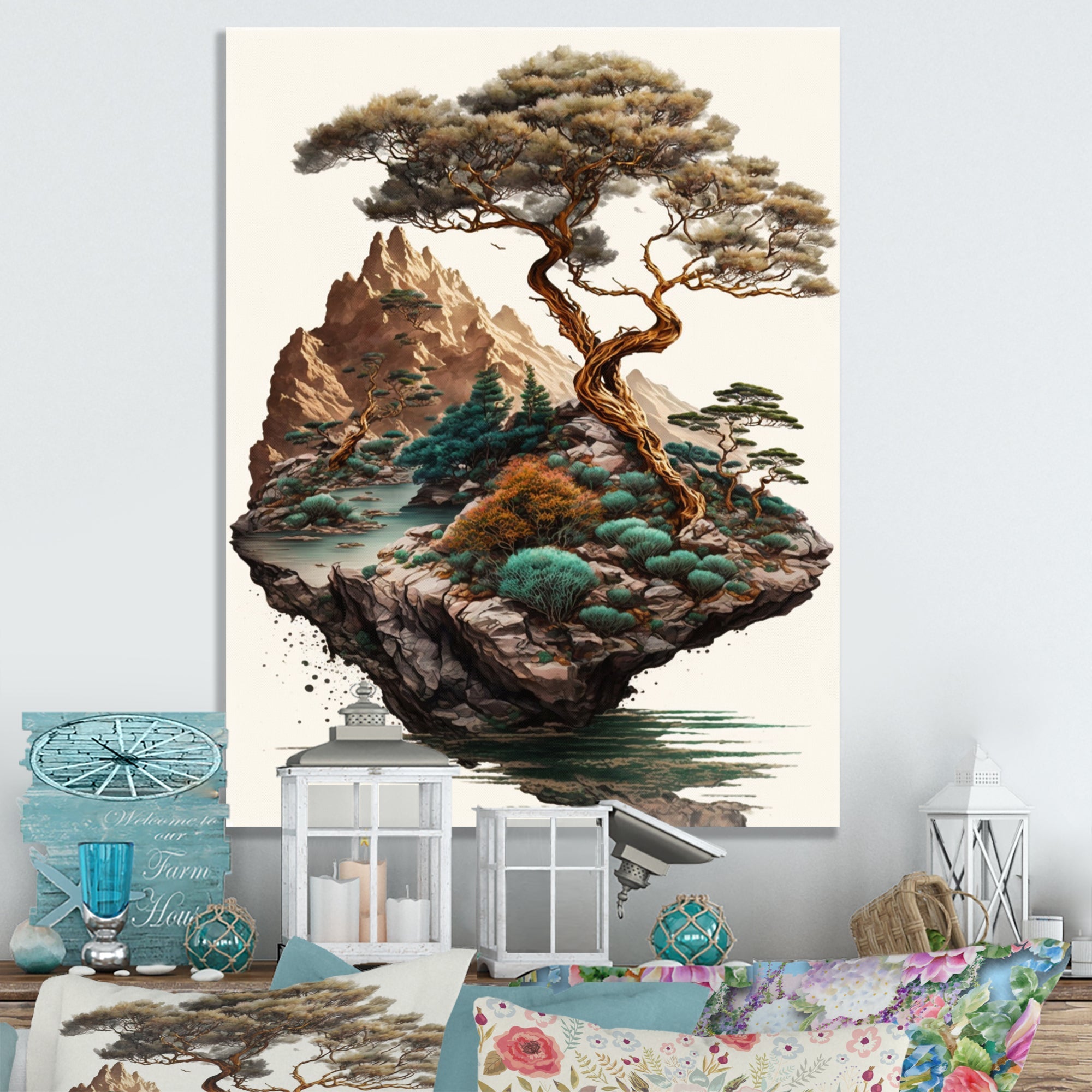 Bonsai Tree On A Rock II