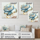 Chic Blue Blooming Flower III