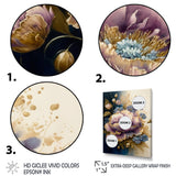 Purple And Gold Floral Bouquet I