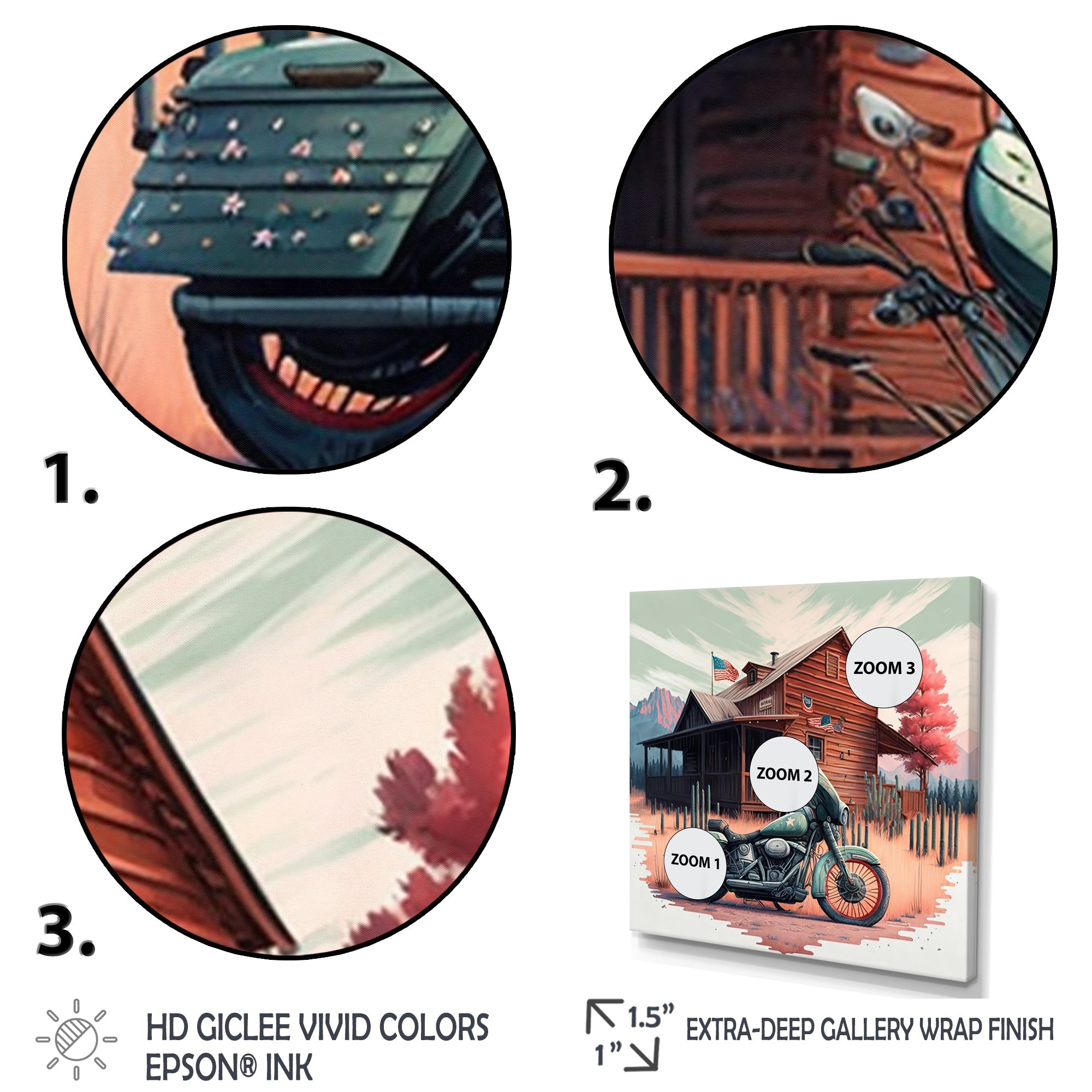 Motorcycle Parked At The Cabin V