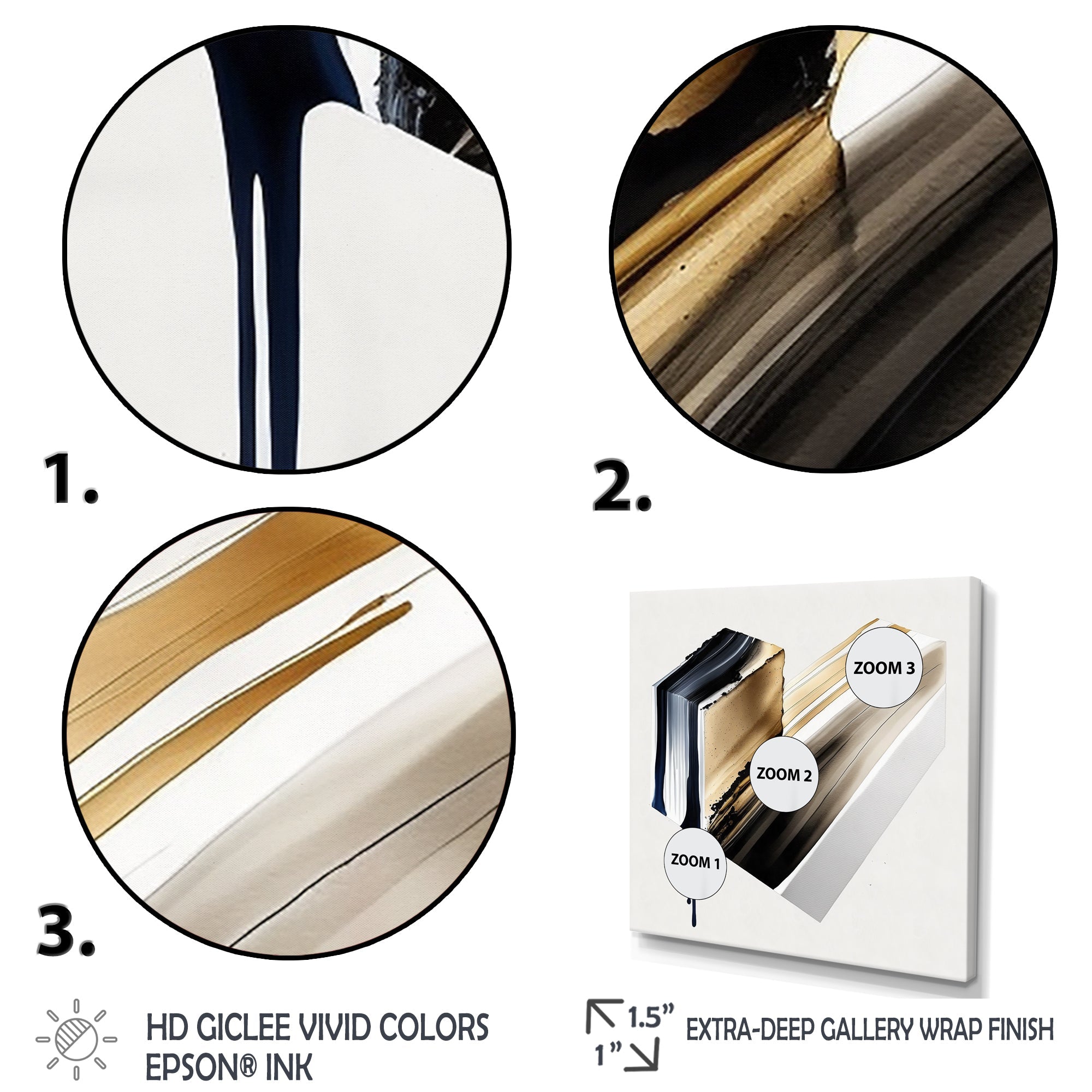 Black And Gold Cubic Expression II