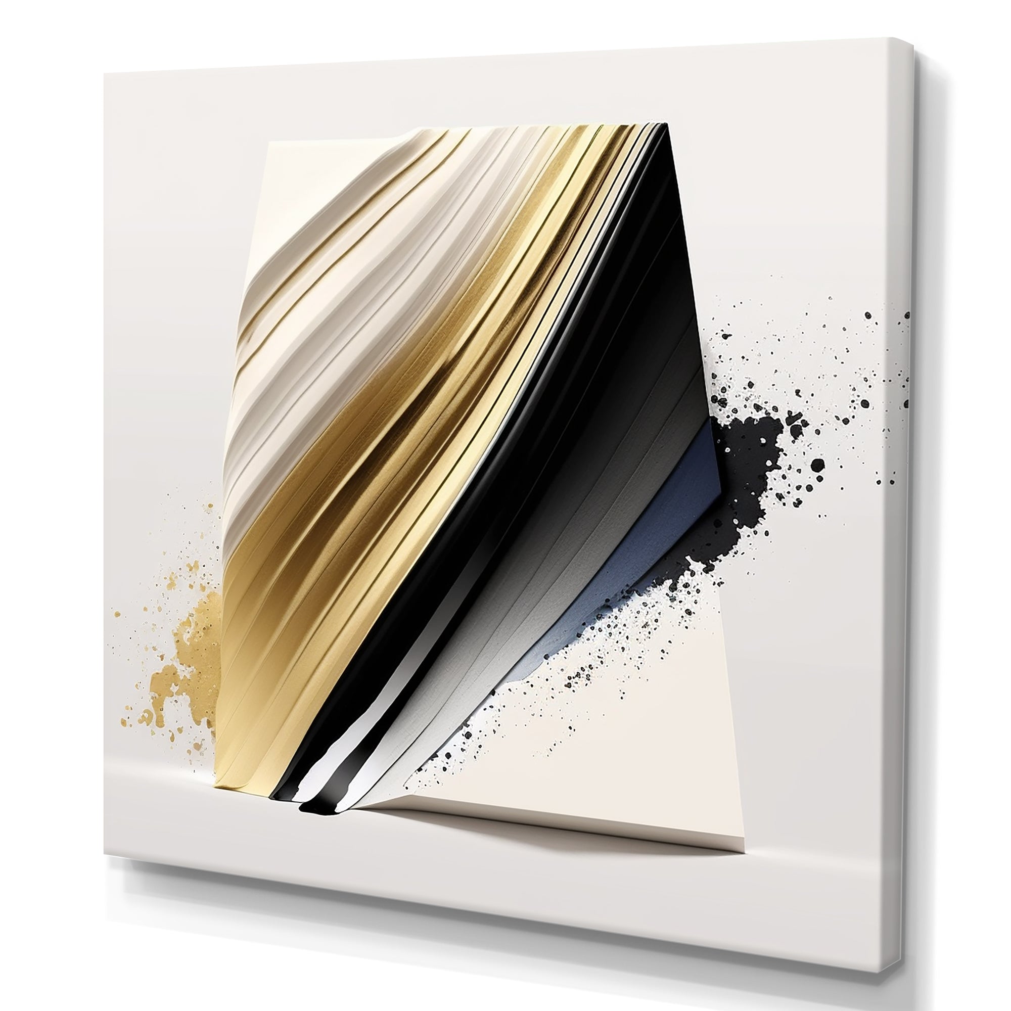 Black And Gold Cubic Expression IV