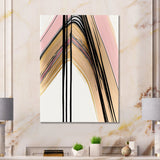 Minimalism Pink And Gold Cubic Fusion V