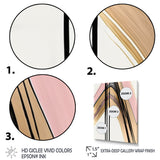 Minimalism Pink And Gold Cubic Fusion V