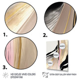 Minimalism Pink And Gold Cubic Fusion VII