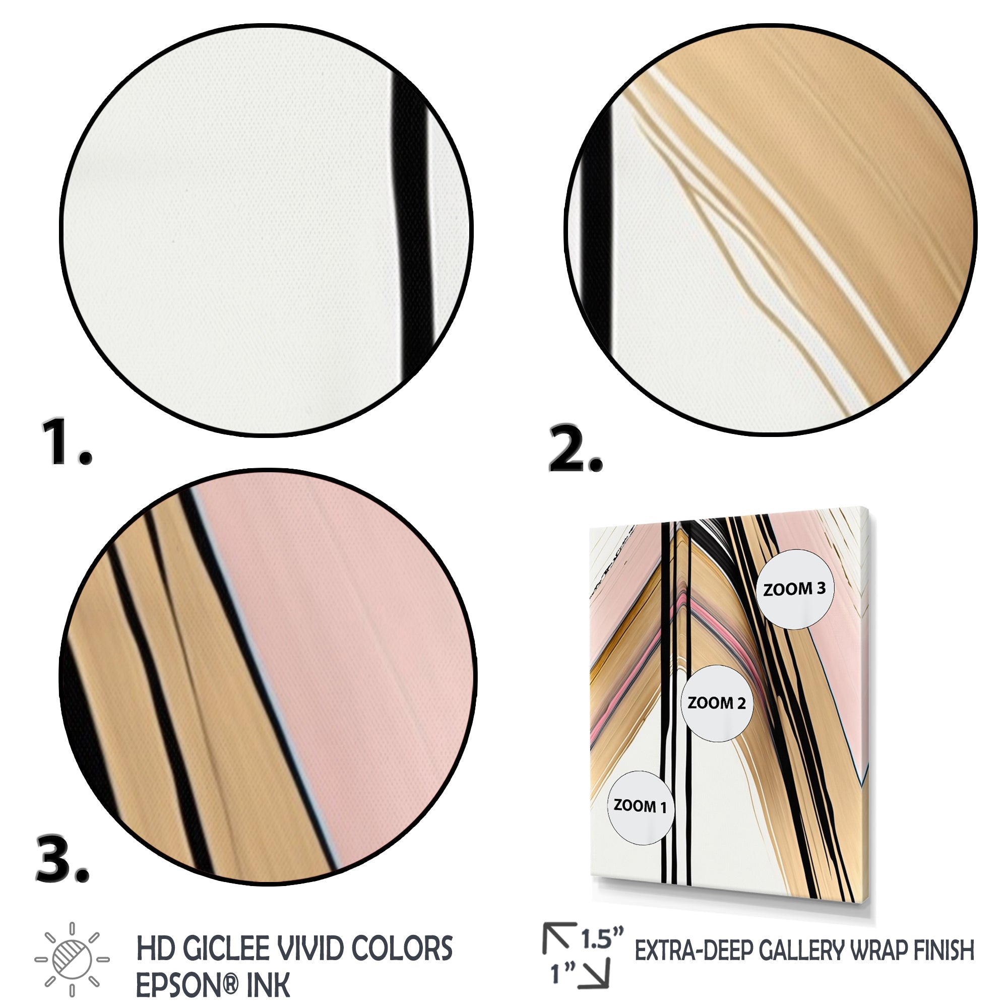 Minimalism Pink And Gold Cubic Fusion IX