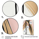 Minimalism Pink And Gold Cubic Fusion IX