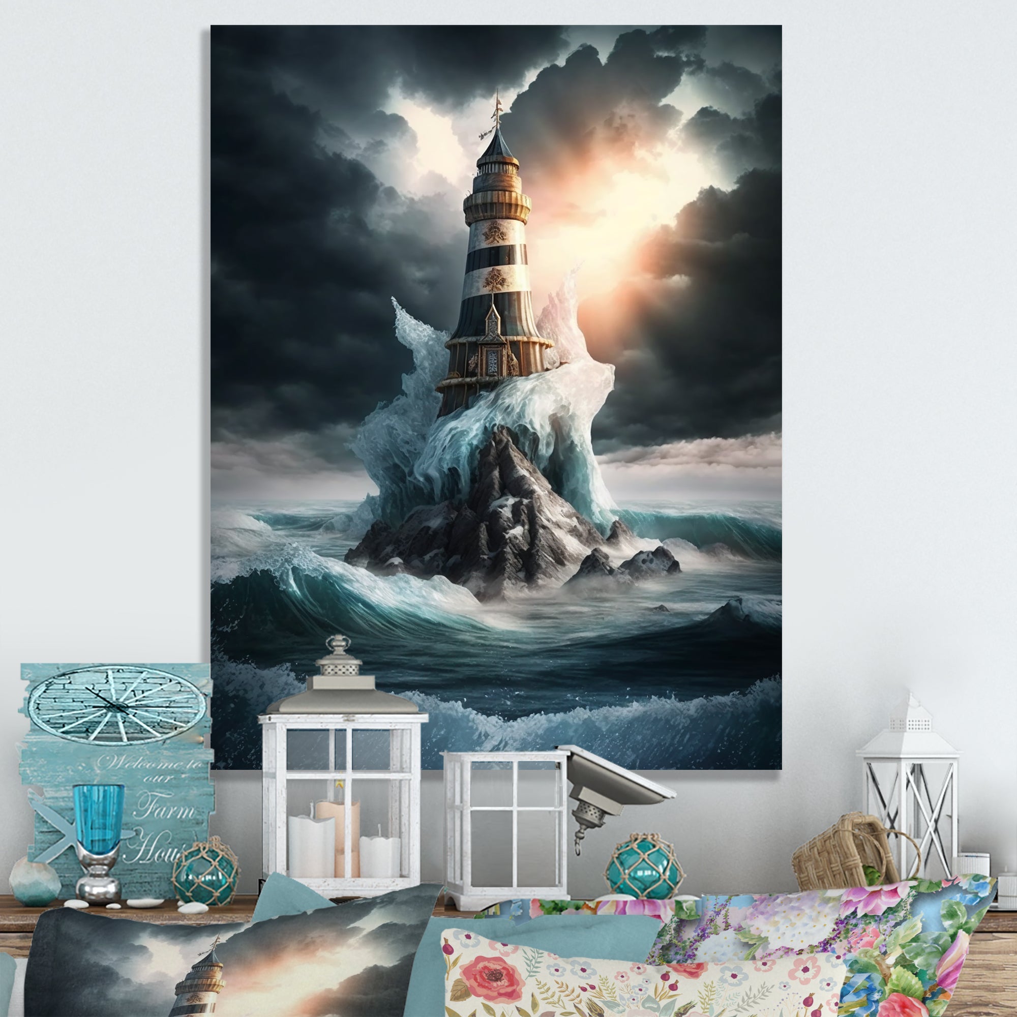 Fantasy Lighthouse In The Arctic Ocean III