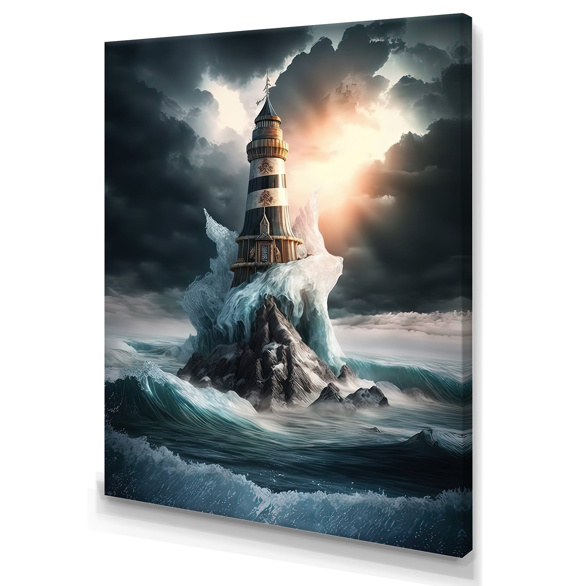Fantasy Lighthouse In The Arctic Ocean III