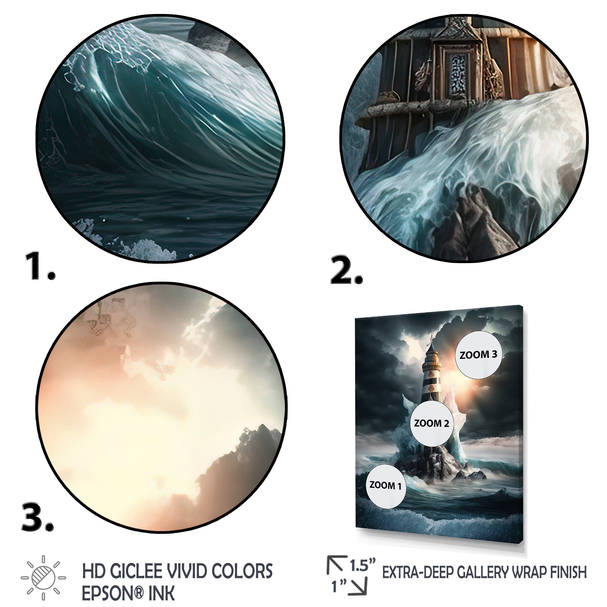 Fantasy Lighthouse In The Arctic Ocean III