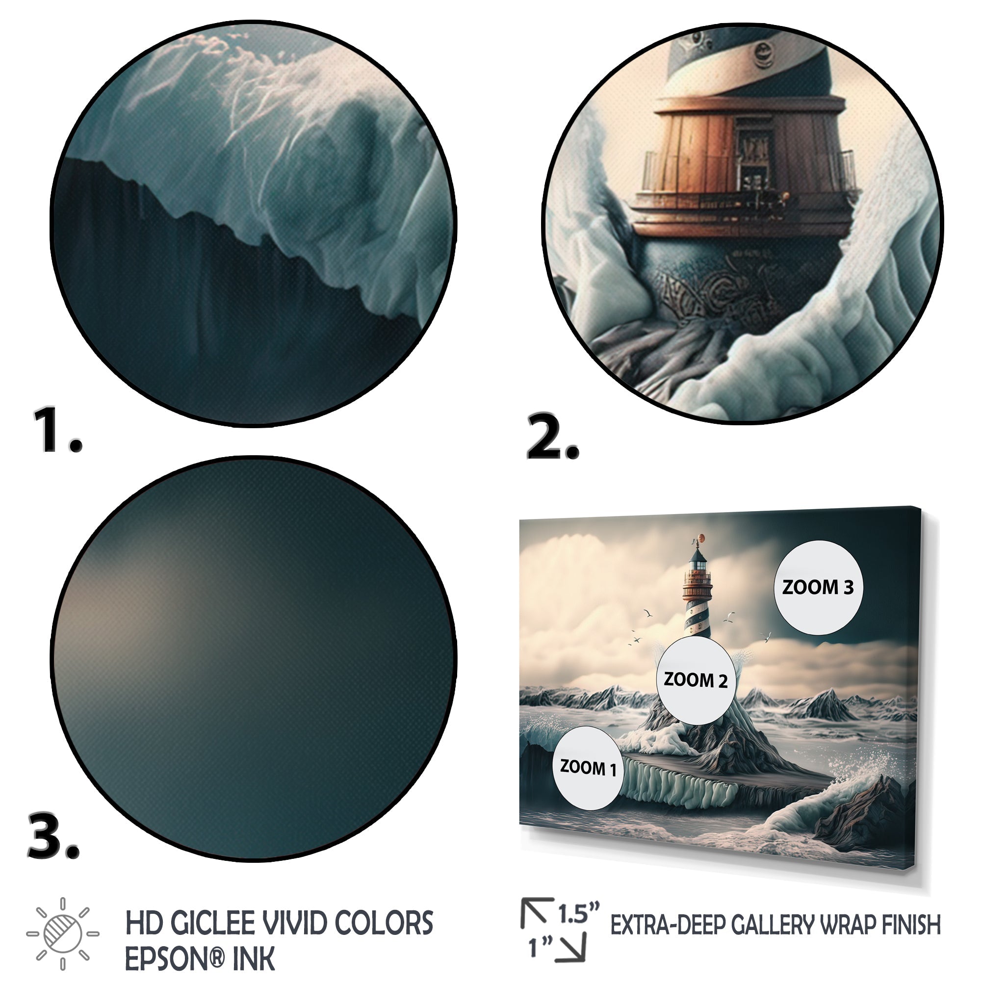 Fantasy Lighthouse In The Arctic Ocean IV