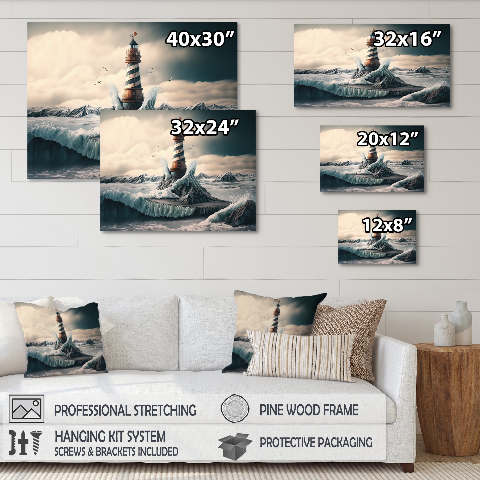 Fantasy Lighthouse In The Arctic Ocean IV