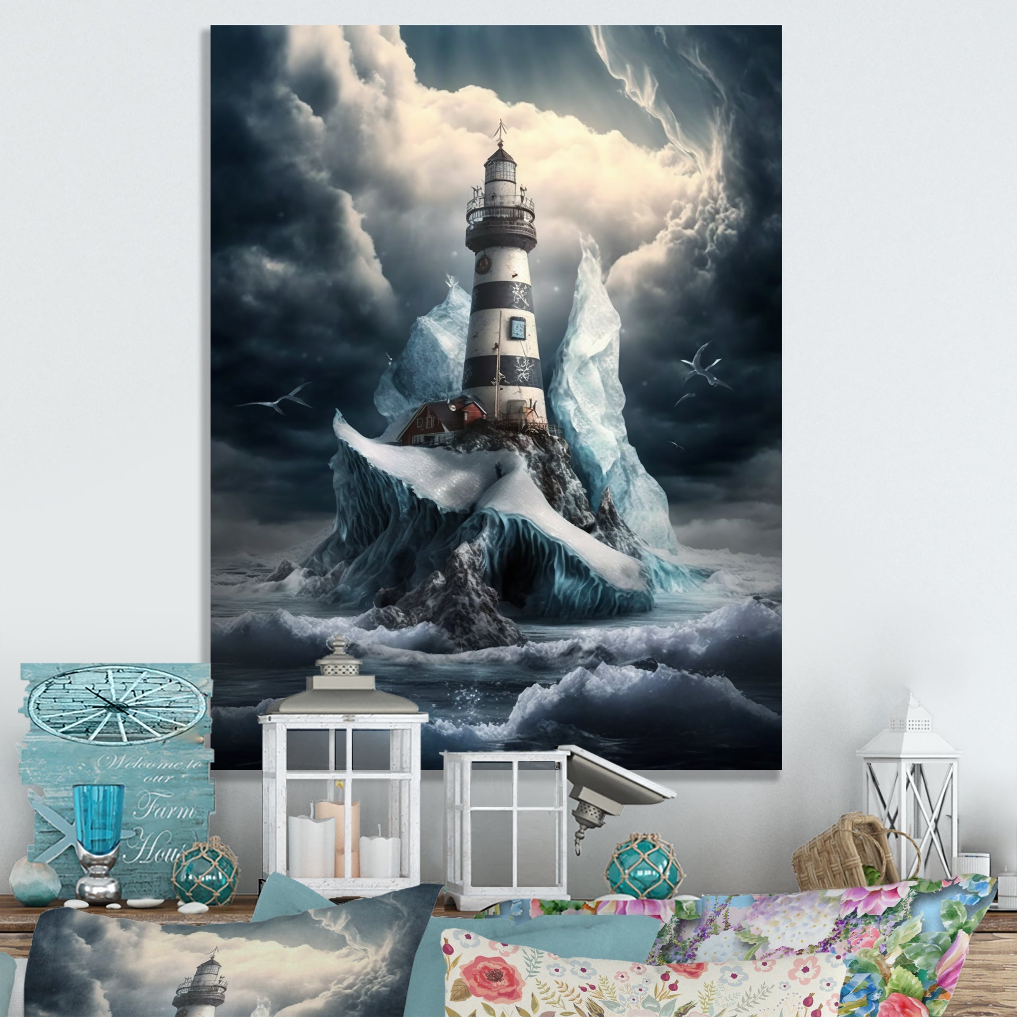 Fantasy Lighthouse In The Arctic Ocean V