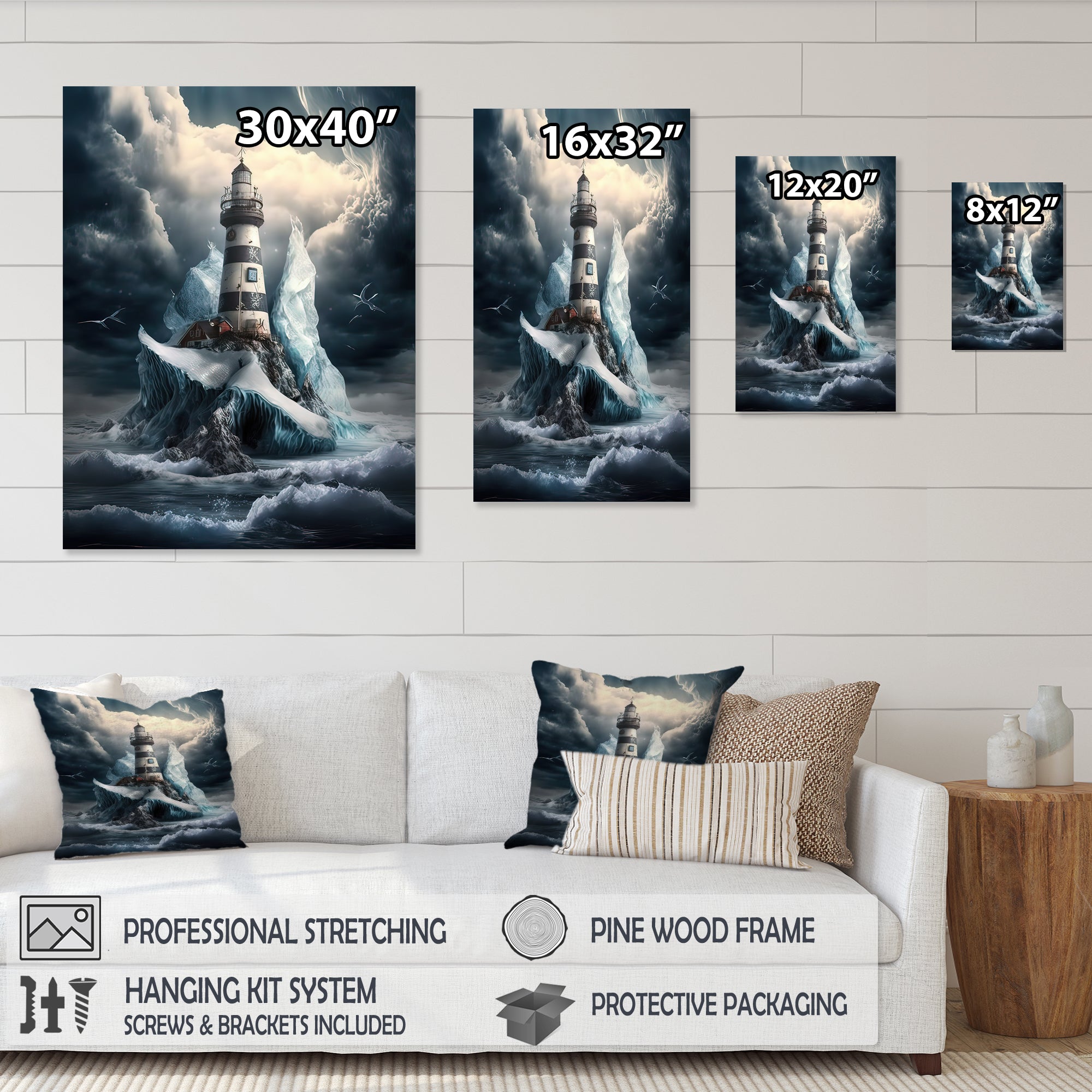 Fantasy Lighthouse In The Arctic Ocean V