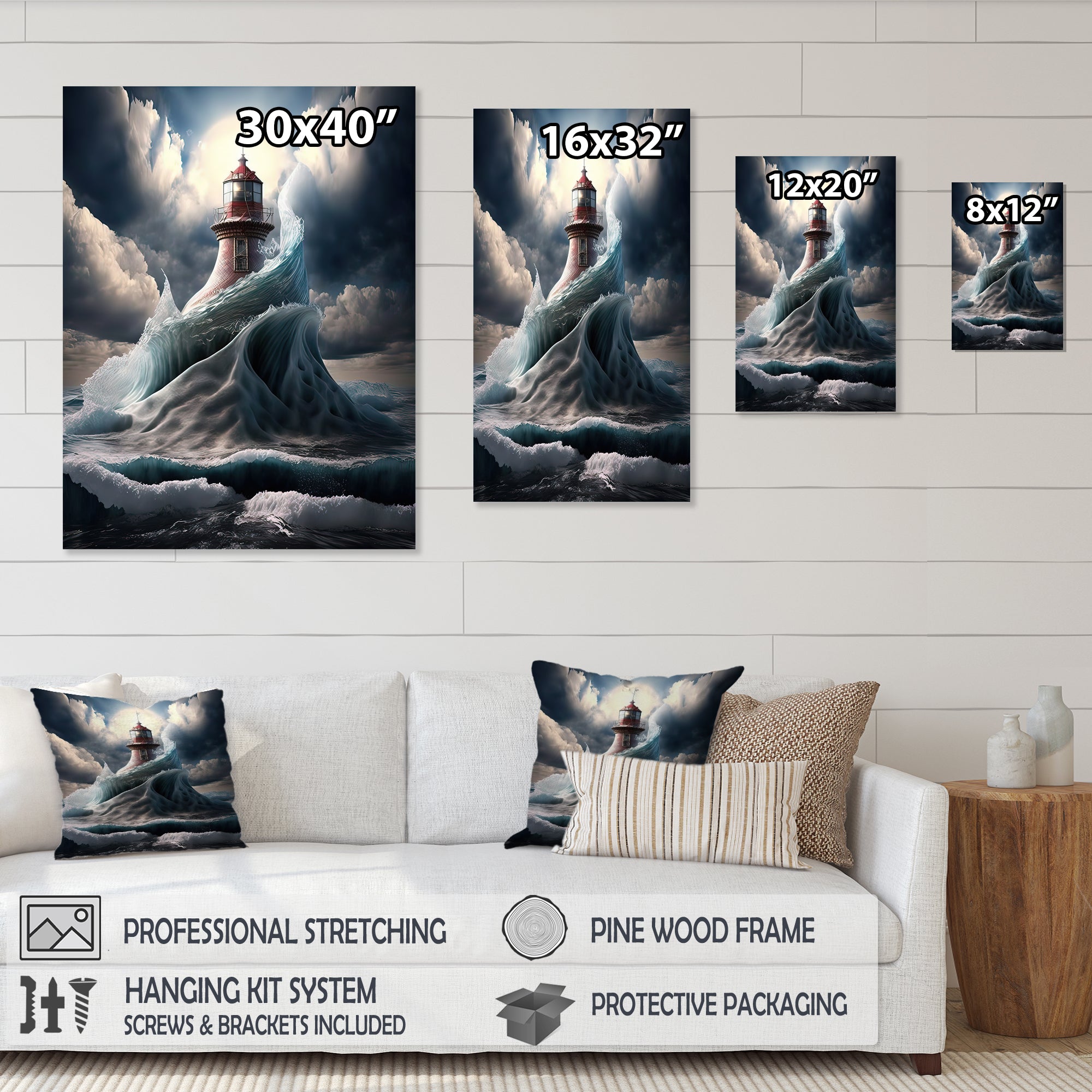 Fantasy Lighthouse In The Arctic Ocean VI