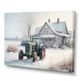 Tractor At The Barn In Winter II