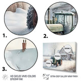 Tractor At The Barn In Winter II