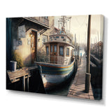 Rustic Port With A Fishing Boat IV