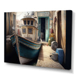 Rustic Port With A Fishing Boat VI