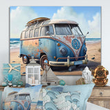 70S Surfing Van At The Beach III