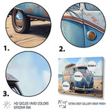 70S Surfing Van At The Beach III