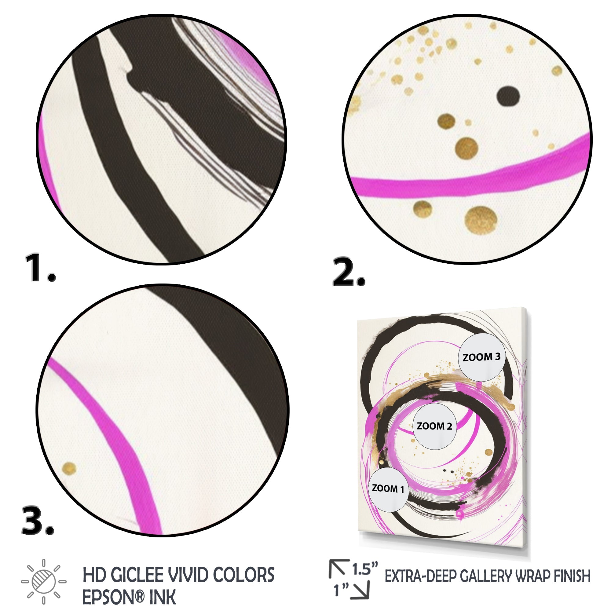 Pink And Gold Liquid Art