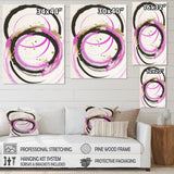 Pink And Gold Liquid Art
