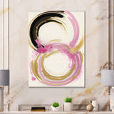 Pink And Gold Curves IV