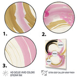 Pink And Gold Curves IV