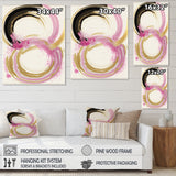 Pink And Gold Curves IV