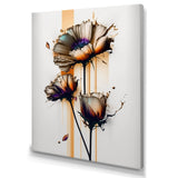 Orange Daisy Flower On Abstract Fusion I