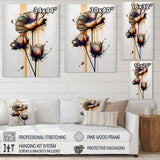 Orange Daisy Flower On Abstract Fusion I