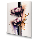 Pink Daisy Flower On Abstract Fusion I