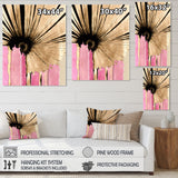 Pink Gerbera Flower On Abstract Fusion I