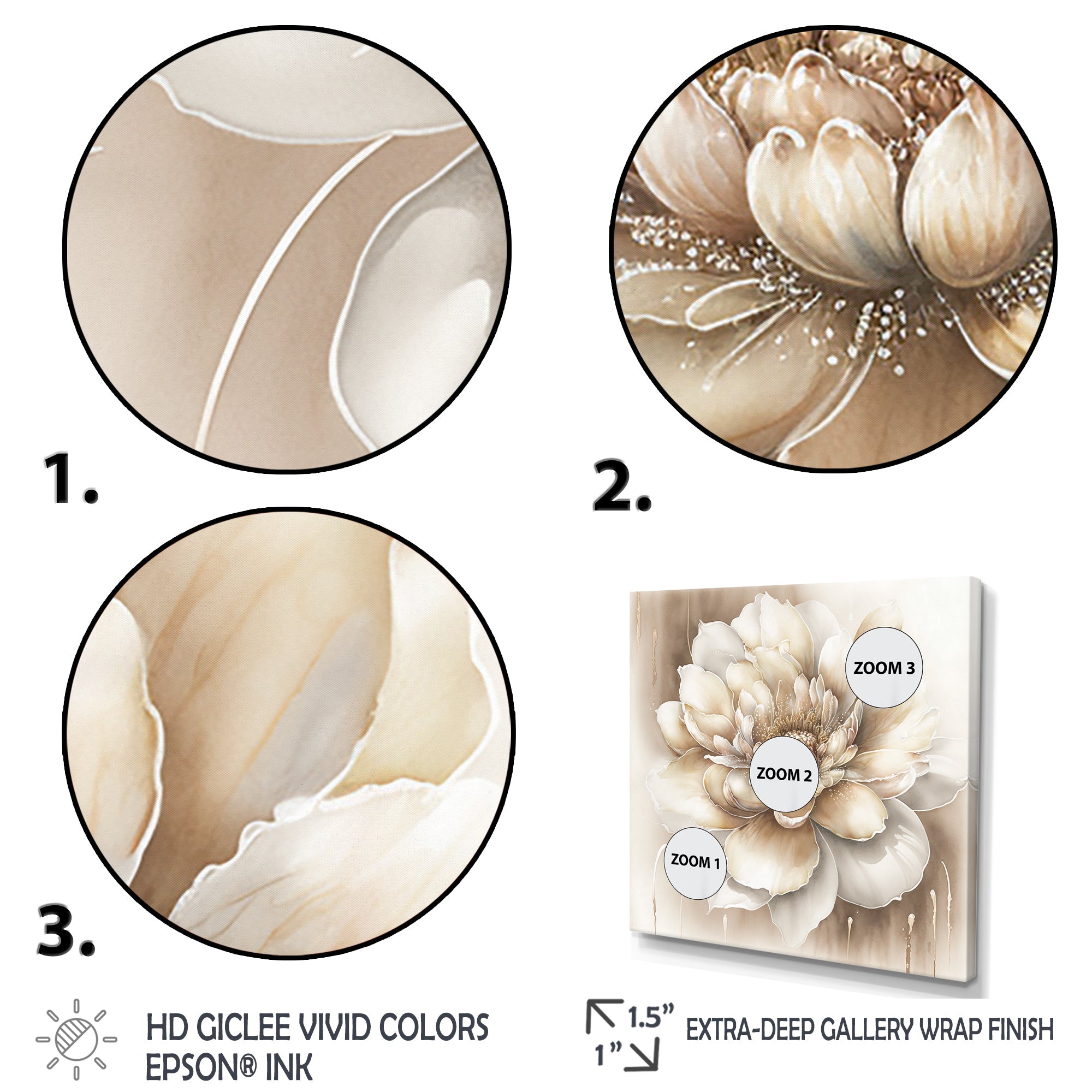 Single Beige Flower II