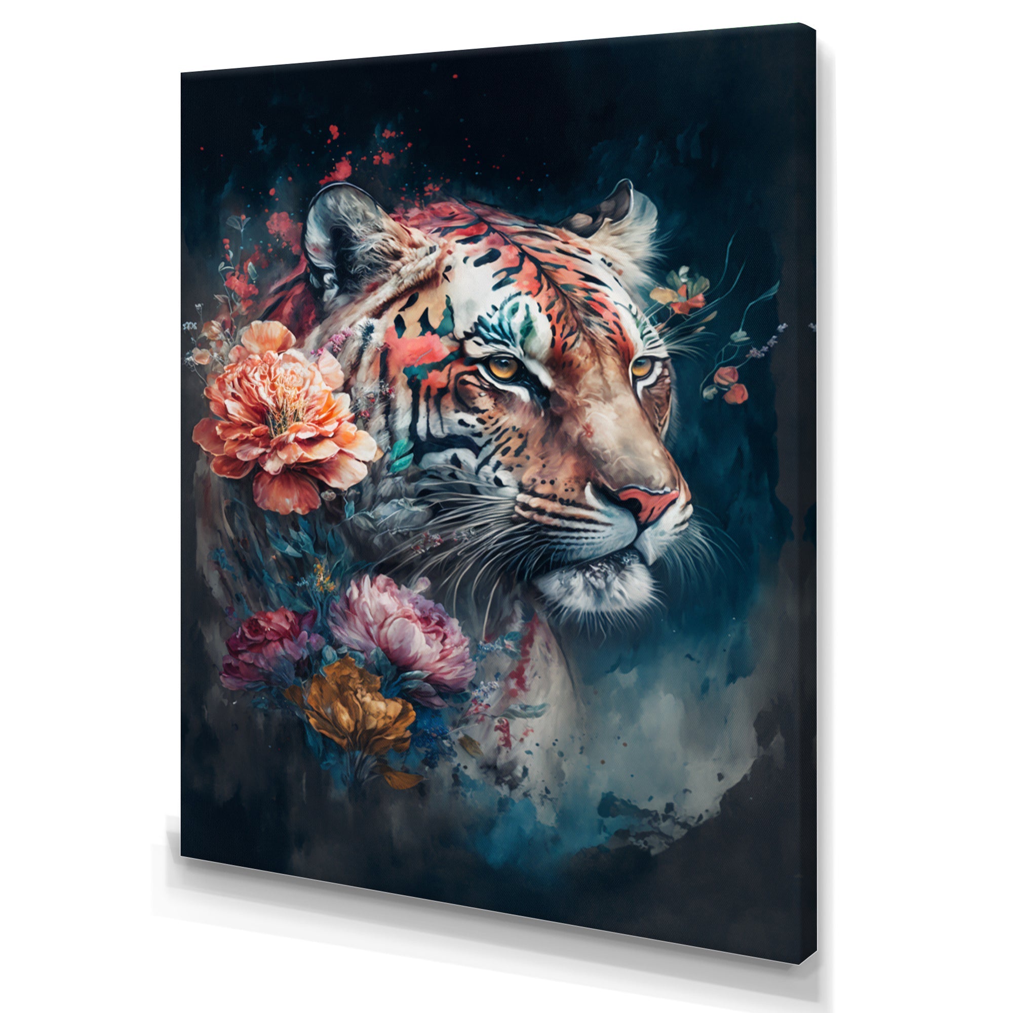 Cute Tiger Floral Art II